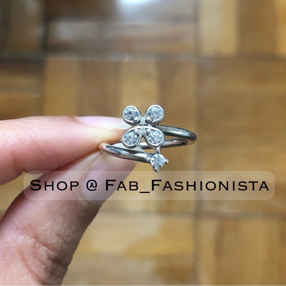 Pandora flower ring sterling silver size 48